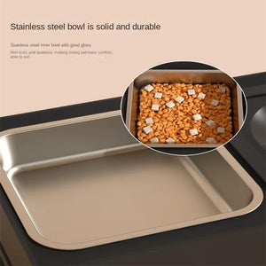 Elevate Your Pet's Dining Experience with Our Adjustable Stainless Pet Feeding Bowl Stand